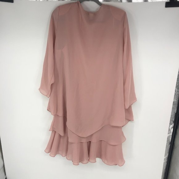 Draper's & Damon's Pink Blush Two Piece Dress Set Petite Large PL LP NWOT - Picture 3 of 5
